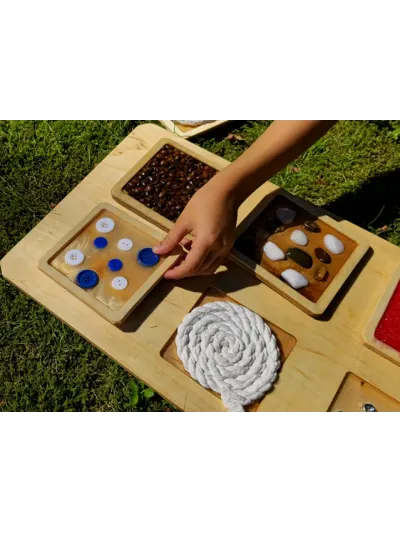 Ścieżka Sensoryczna dla Rączek i Nóżek + Zestaw 6 Paneli – Montessori