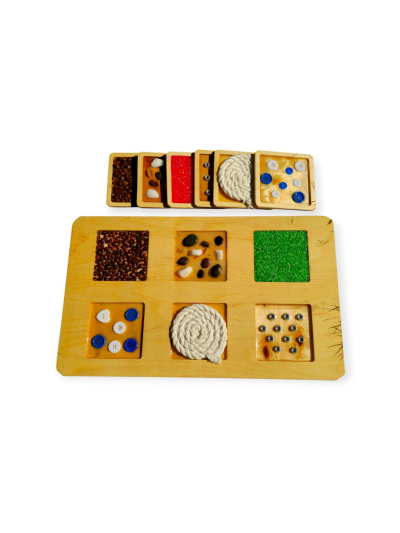Zestaw 6 Paneli +Ścieżka Sensoryczna dla Rączek i Nóżek – Montessori - 4