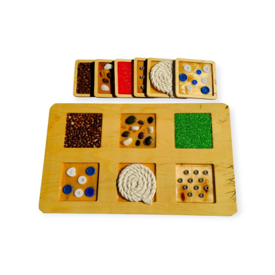 Zestaw 6 Paneli +Ścieżka Sensoryczna dla Rączek i Nóżek – Montessori - 4