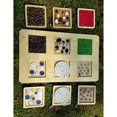 Ścieżka Sensoryczna dla Rączek i Nóżek + Zestaw 6 Paneli – Montessori