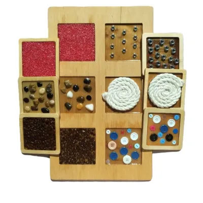 Zestaw 6 Paneli +Ścieżka Sensoryczna dla Rączek i Nóżek – Montessori - 6