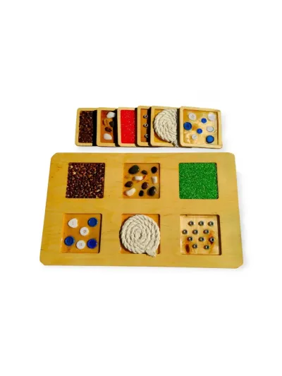 Zestaw 6 Paneli +Ścieżka Sensoryczna dla Rączek i Nóżek – Montessori - 5