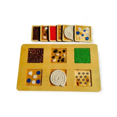 Zestaw 6 Paneli +Ścieżka Sensoryczna dla Rączek i Nóżek – Montessori - 5