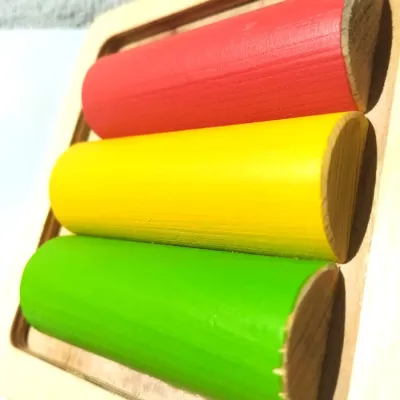 Panel sensoryczny "Tęcza"- wałeczkowy świat - 4