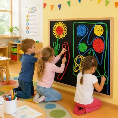 Panel ścienny Rzep i sznurki - 2