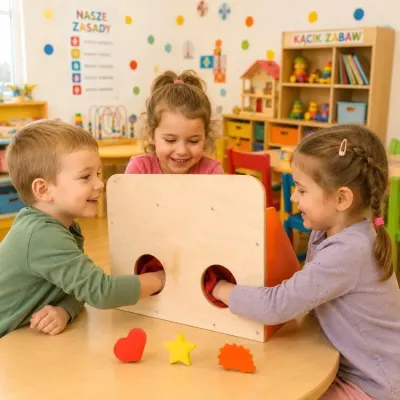 Panel sensoryczny dla Dzieci- Gra sensoryczna Montessori zgadywanka - 2