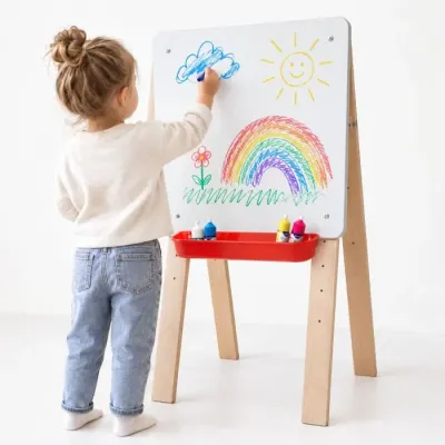 Sztaluga dwustronna drewniana, regulowana wysokość - 2